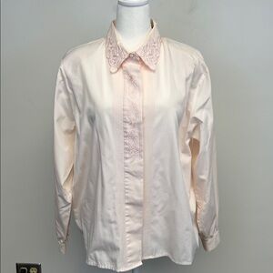 Karen Scott Light Soft Pink Women's Blouse Size 18